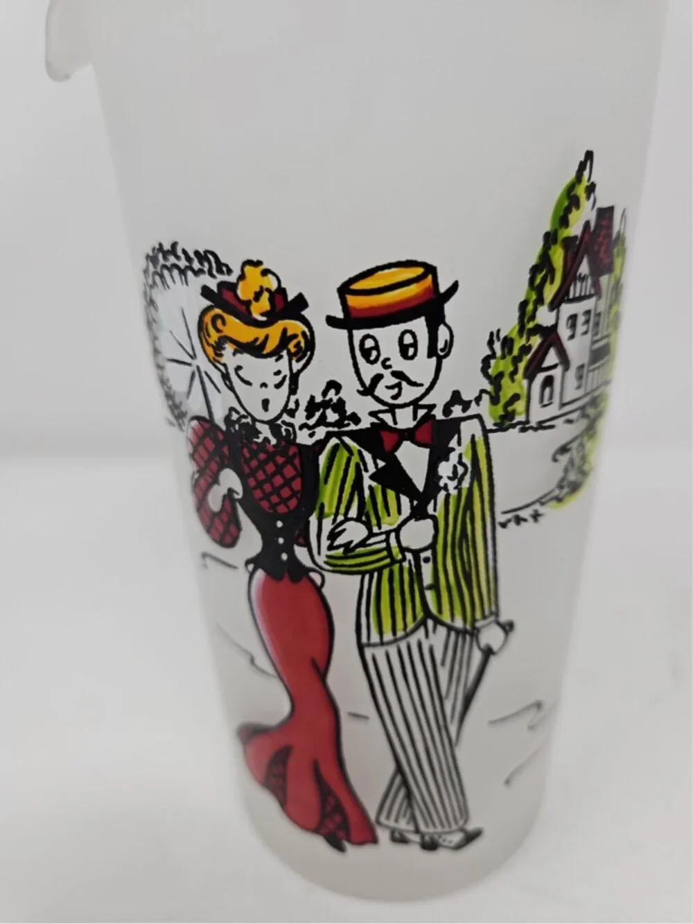 Vintage 1950s Gay Fad Cocktail Recipe Mixology Glass Shaker Martini Manhattan